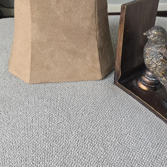 Tan Suede Lamp Shade - Picture 3 of 8